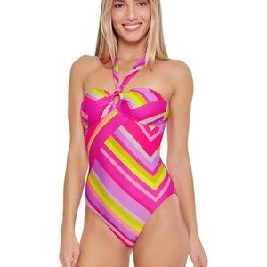 NWT Trina Turk Waltz Bandeau One Piece Swimsuit